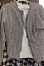 優(yōu)衣庫女裝紐花圓領(lǐng)針織開(kāi)衫/毛衣外套空調衫通勤秋冬新款481477 03 灰色 L 曬單實(shí)拍圖