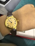 西普尼金表（HIPINE）金表女純金999足金黃金手表復古腕表防水時(shí)尚石英表女士生日禮物 【光殼金面鋼扣】金重3.5g+ 曬單實(shí)拍圖