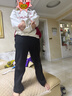 安踏兒童褲子女童25冬保暖加絨喇叭褲運動(dòng)褲長(cháng)褲A62547712 曬單實(shí)拍圖