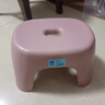 椅子奶油風(fēng)家用小凳子加厚塑料凳可疊放耐用兒童凳學(xué)生寢室矮凳 櫻花粉1個(gè) 曬單實(shí)拍圖