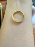 周大生【新年禮物】黃金戒指足金手飾固口5G爆閃碎碎冰戒指送女友 【細版-13號】2.05g 曬單實(shí)拍圖