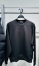 太平鳥(niǎo)男裝衛衣圓領(lǐng)莫代爾刺繡圖案印花秋冬潮流上衣 黑色1 M  曬單實(shí)拍圖
