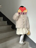 可英 GOWINBABY女童皮草外套可愛(ài)2025秋冬季女寶韓版毛絨外衣女孩加厚保暖毛毛衣 卡其色 110 曬單實(shí)拍圖