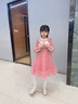 安妮優(yōu)兒（Anneyol）女童連衣裙冬款公主裙2025新款兒童秋冬裝裙子小女孩冬季加絨裙子 粉色加絨 +同款發(fā)飾 130 曬單實(shí)拍圖