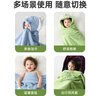taoqibaby寶寶浴巾兒童帶帽斗篷浴袍新生兒超軟吸水浴巾包巾速干80*120cm 曬單實(shí)拍圖