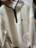 拓路者抓絨衣女秋冬季半開(kāi)襟打底衫戶(hù)外加絨搖粒絨衛衣休閑立領(lǐng)加厚上衣 白色 M 曬單實(shí)拍圖