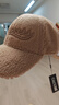 CACUSS帽子女士秋冬季棒球帽大頭圍顯臉小鴨舌帽韓版保暖帽子女 貢米 曬單實(shí)拍圖