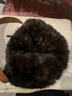 公主貂紫貂毛護耳皮草雷鋒帽女冬季裘皮保暖水貂毛編織包頭帽子狐貍毛球 紫貂深褐色包頭帽 曬單實(shí)拍圖