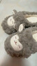 名創(chuàng  )優(yōu)品（MINISO）小綿羊咩咩棉拖鞋女冬季包跟家居室內厚底月子毛毛拖鞋深灰40-41 曬單實(shí)拍圖