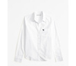 Abercrombie & Fitch【牛津襯衫】經(jīng)典小麋鹿圖案百搭通勤長(cháng)袖襯衫春秋女裝140-3618 白色黑標 S (165/88A) 曬單實(shí)拍圖