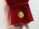 六福珠寶 黃金戒指錦繡佳緣足金繡球花囍愛(ài)結婚新年禮物 計價(jià) 約12.93克 曬單實(shí)拍圖