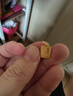 行金銀中黃金吊墜 999足金暴富長(cháng)方形平安扣掛墜生日禮物送女友情侶計價(jià)金 暴富掛墜 克重多退少補 約1g 曬單實(shí)拍圖