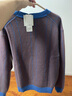 優(yōu)衣庫合作款男裝女裝柔軟綿羊毛圓領(lǐng)針織衫長(cháng)袖毛衣25秋冬479841 62 粉藍色 M 曬單實(shí)拍圖