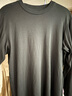 優(yōu)衣庫男裝女裝柔軟圓領(lǐng)T恤/休閑長(cháng)袖上衣25秋冬新款479783 09 黑色 L /175/100A 曬單實(shí)拍圖