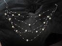 QMXD多層施家珍珠滿(mǎn)天星項鏈女超仙仿珍珠鎖骨鏈2025新款頸鏈配飾cos 多層滿(mǎn)天星項鏈 曬單實(shí)拍圖