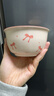 粉藍蝴蝶結陶瓷碗家用吃飯碗ins高顏值釉下彩餐具甜品碗湯碗面碗 蝴蝶結4.5英寸碗1個(gè) 曬單實(shí)拍圖