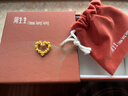 周生生黃金吊墜 玫瑰花環(huán)足金不含項鏈 情侶生日禮物82296P計價(jià) 3.5克 曬單實(shí)拍圖