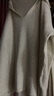 優(yōu)衣庫【狂歡價(jià)】女裝可機洗羅紋半開(kāi)領(lǐng)針織衫/毛衣480414 30 淺米色 L 曬單實(shí)拍圖