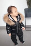 迪士尼寶寶連身羽絨服男嬰兒羽絨連身衣加厚女幼童羽絨外出爬服冬季套裝 黑色 80 cm 尺碼偏大按身高下單 曬單實(shí)拍圖