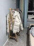 穩(wěn)納衣架落地實(shí)木衣帽架臥室衣架可折疊置物架簡(jiǎn)約晾衣服架子1.2米 曬單實(shí)拍圖