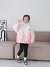 迪士尼（Disney）女童羽絨棉服冬季2025新款兒童短款中大童加厚冬裝棉衣女孩棉襖 粉紅色 120 曬單實(shí)拍圖