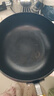 京嚴正宗古法大肚鐵鍋家用炒鍋無(wú)涂層不粘炒菜鍋電磁爐燃氣通用已開(kāi)鍋 【三次開(kāi)鍋發(fā)貨】適用1-2人 22cm 【山東老字號鐵鍋技術(shù)｜百年傳承】 曬單實(shí)拍圖
