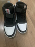 特步童鞋男童女童中大童時(shí)尚百搭透氣休閑運動(dòng)兒童板鞋 黑/特步白/狀元紅 35 曬單實(shí)拍圖