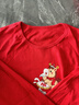 LangSha兒童本命年保暖內衣套裝純棉男童12歲女大童紅色馬年秋衣秋褲 福運小馬 170 建議體重85-100斤 曬單實(shí)拍圖