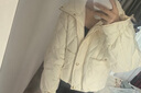 MO&Co.泡芙羽絨服金扣抽繩花苞袖短款高領(lǐng)輕暖設計感黑色白色 米白色 建議和客服確認尺碼哦 S /160 建議和客服確認尺碼哦 曬單實(shí)拍圖