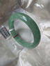 老坑翡翠手鐲緬甸冰種油青飄花玉手鐲女正圈平安鐲淺綠玉鐲子正品 57圈口 曬單實(shí)拍圖
