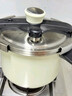 雙喜高壓鍋304不銹鋼燃氣電磁爐通用防爆壓力鍋單手開(kāi)合22cm/6L珍珠白 曬單實(shí)拍圖