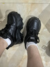 HR赫蓮娜女鞋子2025年秋季新款超厚底增高氣墊運動(dòng)老爹鞋 黑色35 曬單實(shí)拍圖