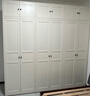 豫獅力鋼制衣柜推拉門(mén)家用臥室陽(yáng)臺金屬儲物柜法式歐式奶油風(fēng)移門(mén)衣櫥柜 高2400*寬2400-對開(kāi)六門(mén)（包安裝） 曬單實(shí)拍圖
