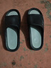 回力拖鞋男士厚底防滑浴室一字拖休閑外穿耐磨涼鞋SDJ-3A77 黑灰44-45 曬單實(shí)拍圖