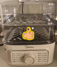美的（Midea）電蒸鍋 電煮鍋電火鍋多功能鍋家用電鍋蒸蛋器蒸包子鍋電熱鍋10.8升三層大容量多用途鍋ZGE2323Z02 曬單實(shí)拍圖
