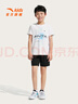 安踏兒童裝運動(dòng)套裝男童短袖T恤短褲兩件套2025夏套裝A52527720 曬單實(shí)拍圖