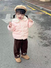 G.DUCKKIDS童裝兒童輕薄羽絨服內膽秋冬季女寶寶衣服加厚保暖嬰幼童洋氣外套 嬰兒粉色 90 （建議寶寶10-12公斤 24-36 曬單實(shí)拍圖