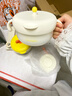 英氏（YEEHOO）寶寶輔食碗注水保溫嬰幼兒吸盤(pán)恒溫碗兒童餐具-316L不銹鋼內膽 曬單實(shí)拍圖
