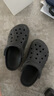 卡駱馳（CROCS）洞洞鞋貝雅男鞋女鞋輕便耐磨一腳蹬拖鞋休閑鞋|10126 黑色-001 41 /42(260mm) 曬單實(shí)拍圖