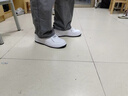 卡帕背靠背男鞋板鞋男2025秋冬新款厚底增高小白鞋休閑百搭運動(dòng)鞋 經(jīng)典白/海昌藍 【四季款】 42 曬單實(shí)拍圖