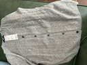 優(yōu)衣庫女裝紐花圓領(lǐng)針織開(kāi)衫/毛衣外套空調衫通勤秋冬新款481477 03 灰色 L 曬單實(shí)拍圖