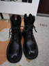 卓詩(shī)尼厚底馬丁靴女2025秋冬季新款英倫風(fēng)小個(gè)子增高棕色機車(chē)靴子女短靴 黑色-單里 39 曬單實(shí)拍圖