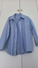 范思藍恩法式蝴蝶結系帶條紋襯衫女春季寬松襯衣學(xué)院風(fēng)上衣女1060 藍色條紋 M 曬單實(shí)拍圖