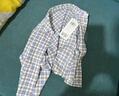 巴拉巴拉【商場(chǎng)同款】童裝寶寶襯衫外套格紋上衣男童秋裝可愛(ài)萌 藍咖色調00485 110 曬單實(shí)拍圖