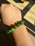 豆蔻時(shí)光精品9-10mm和田玉無(wú)黑碧玉手串 高水頭玉石圓珠手鏈禮物男女士款 曬單實(shí)拍圖
