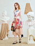 兩三事格蕾筆記 2025夏季新款復古抽象印花雙層裙擺背心裙連衣裙 花色 L 曬單實(shí)拍圖