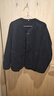 無(wú)印良品（MUJI） 女式 抓絨 開(kāi)衫 外套 長(cháng)袖 25年秋季新品 女裝 BB2T4C5A 黑色 M （160/84A） 曬單實(shí)拍圖