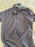 羅蒙（ROMON）長(cháng)袖襯衫男秋冬季商務(wù)襯衣男士條紋休閑紳士外套男裝 灰色 3XL 曬單實(shí)拍圖