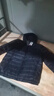 啄木鳥(niǎo)輕薄羽絨服男秋冬季款外套男連帽情侶加絨保暖襖子冬裝上衣服男裝 1800-2黑色【連帽款】 2XL （140-160斤） 曬單實(shí)拍圖