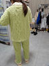 浪莎法蘭絨睡衣女加絨加厚珊瑚絨秋冬季家居服甜美可愛(ài)大碼女士套裝 曬單實(shí)拍圖